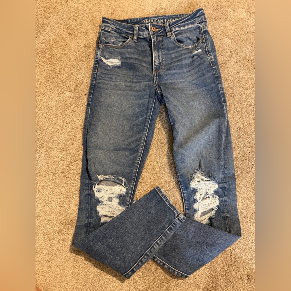 American Eagle Outfitters Classic Blue Denim 6 long